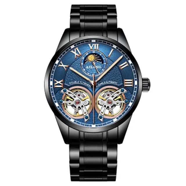 men's double flywheel automatic mechanical watch