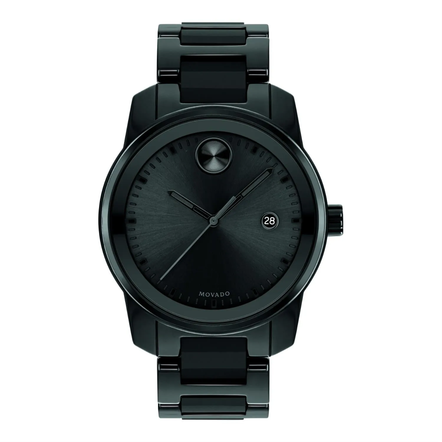 Movado BOLD Verso with 42MM Black Round Dial and Ceramic Bracelet. 3600727