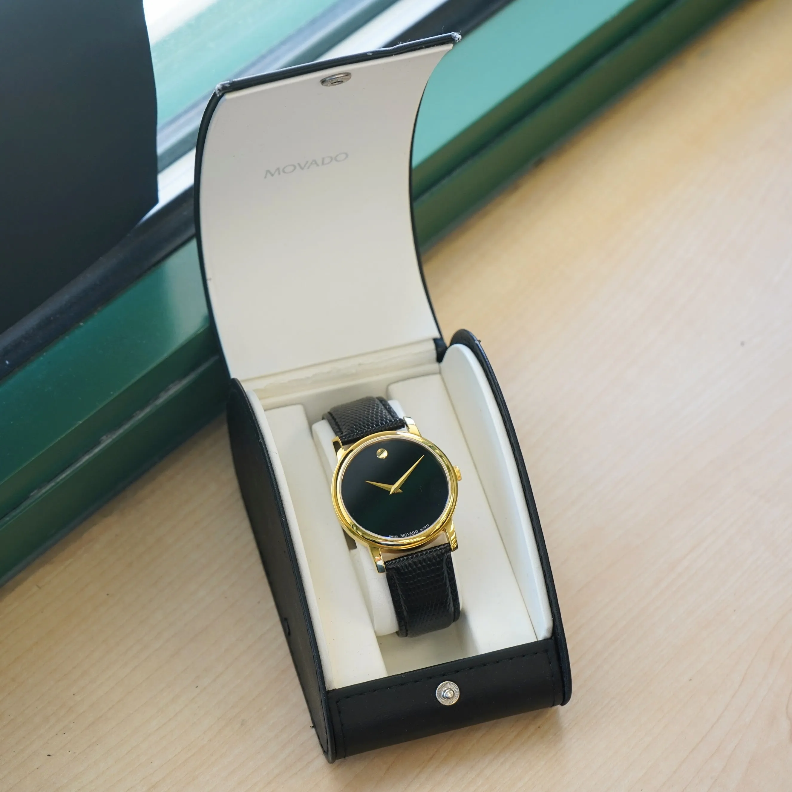 MOVADO Museum Watch MO.01.1.34.6002 39mm Wristwatch ALL Orginal in BOX!