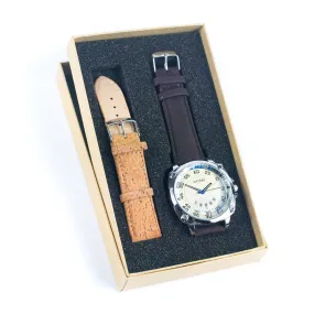 Natural Cork watch man  fashion Watch WA-408-BOX（with box）
