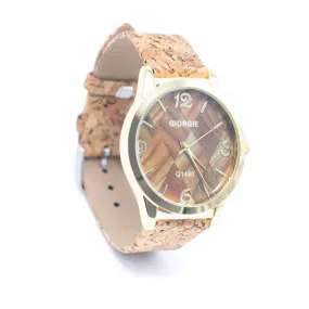Natural Cork watch unisex fashion Watch WA-363（without box）