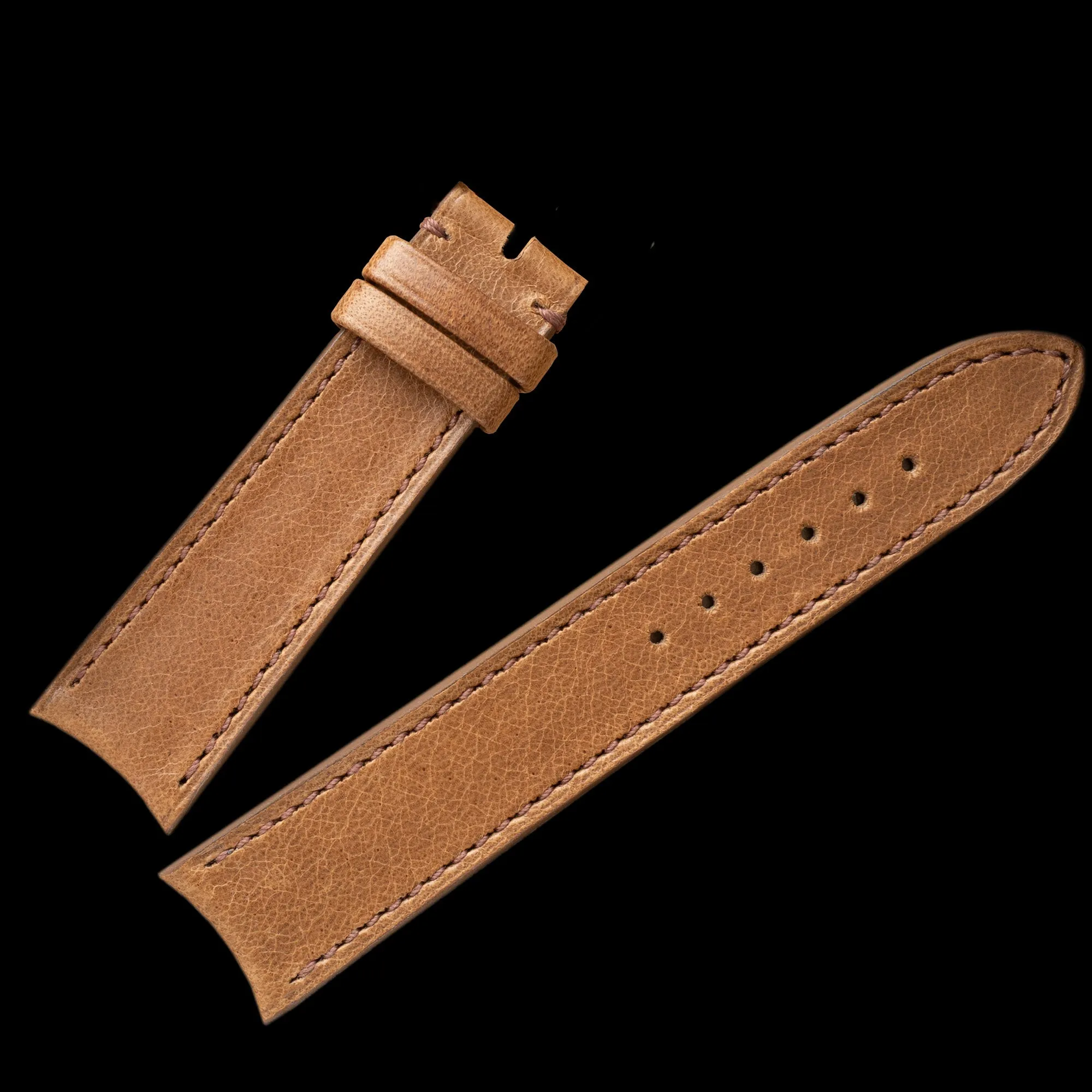 Natural Tanned Cognac Leather Strap