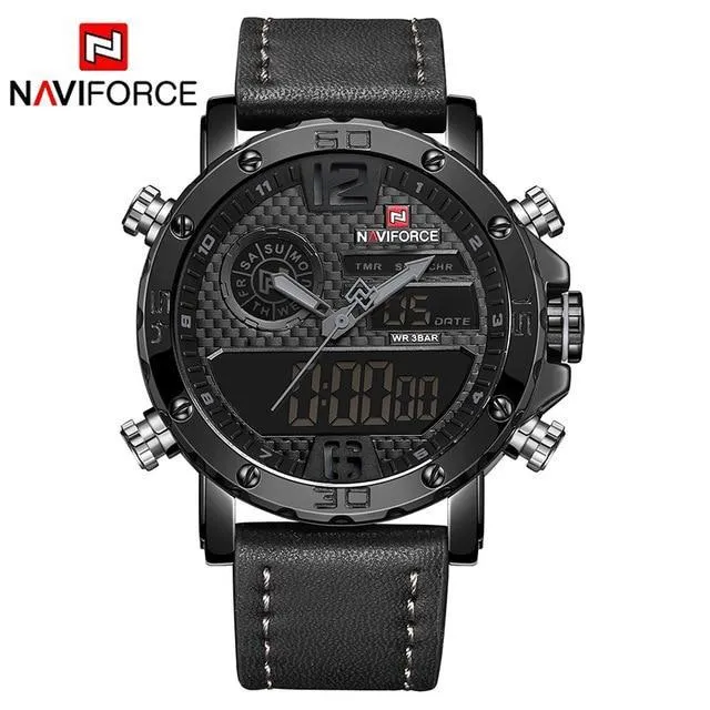NAVIFORCE Saturn™ Tactical Water Resistant Analog & Digital Hand Watch