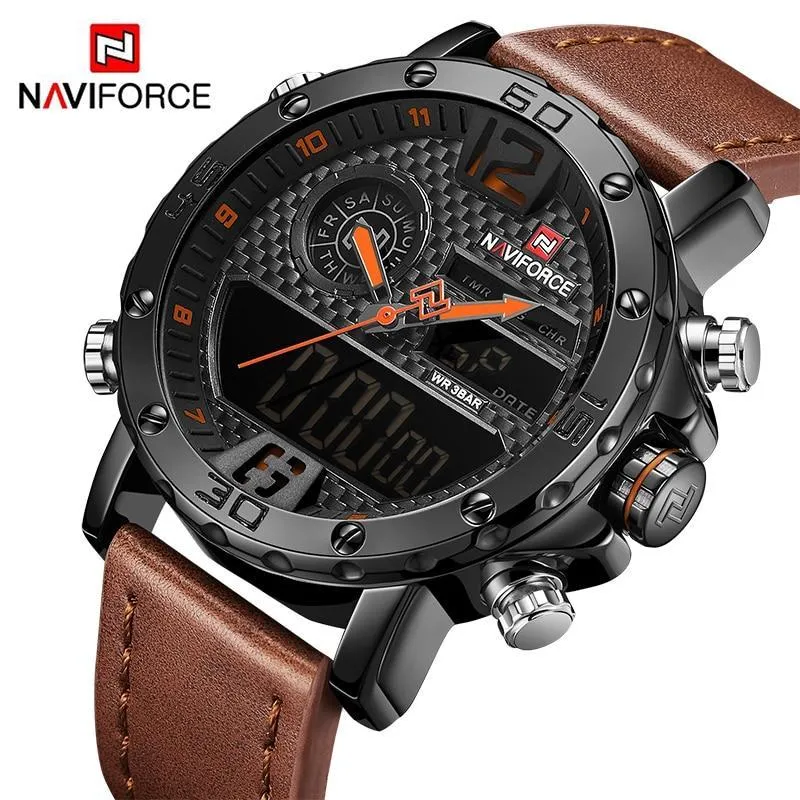 NAVIFORCE Saturn™ Tactical Water Resistant Analog & Digital Hand Watch
