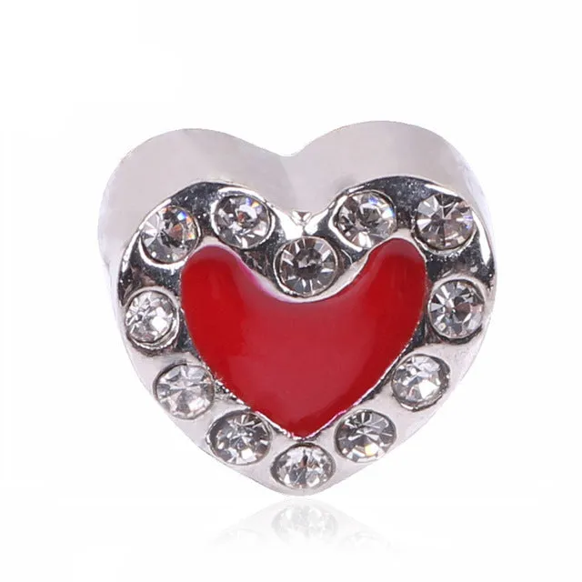 NEW Free Shipping Silver Color Bead Charm European Silver MOM LOVE Bead Fit Pandora Bracelets & Bangles Necklace