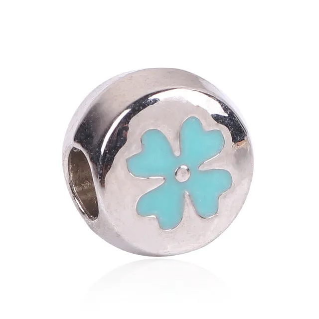 NEW Free Shipping Silver Color Bead Charm European Silver MOM LOVE Bead Fit Pandora Bracelets & Bangles Necklace