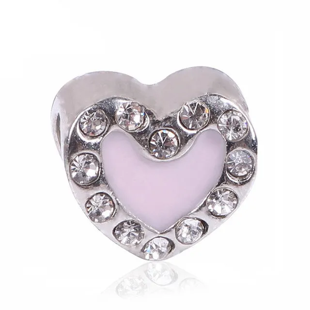 NEW Free Shipping Silver Color Bead Charm European Silver MOM LOVE Bead Fit Pandora Bracelets & Bangles Necklace