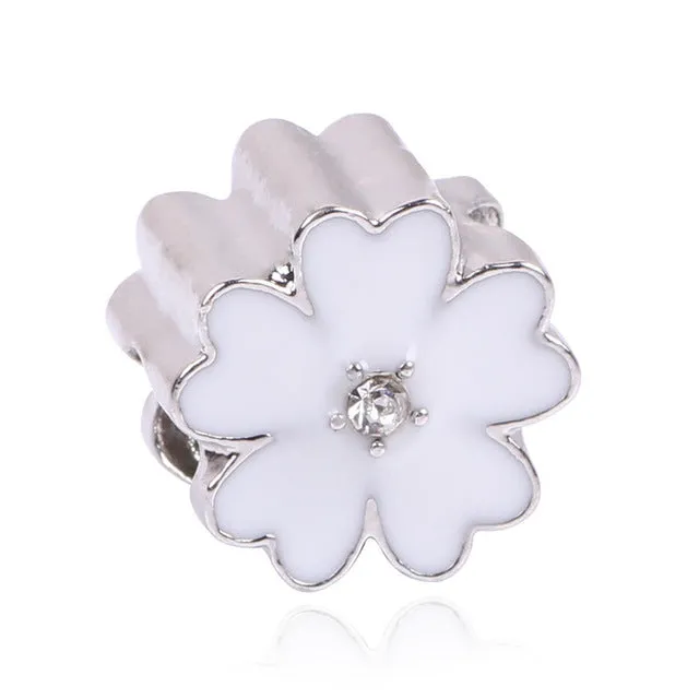 NEW Free Shipping Silver Color Bead Charm European Silver MOM LOVE Bead Fit Pandora Bracelets & Bangles Necklace