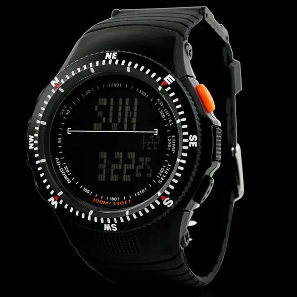 New Men Military Watch Sports Watches LED Digital Multifunction Army 50M Waterproof Dive Climbing Wristwatches Top Quality