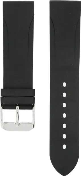 NTH Black Natural Rubber Strap 22mm