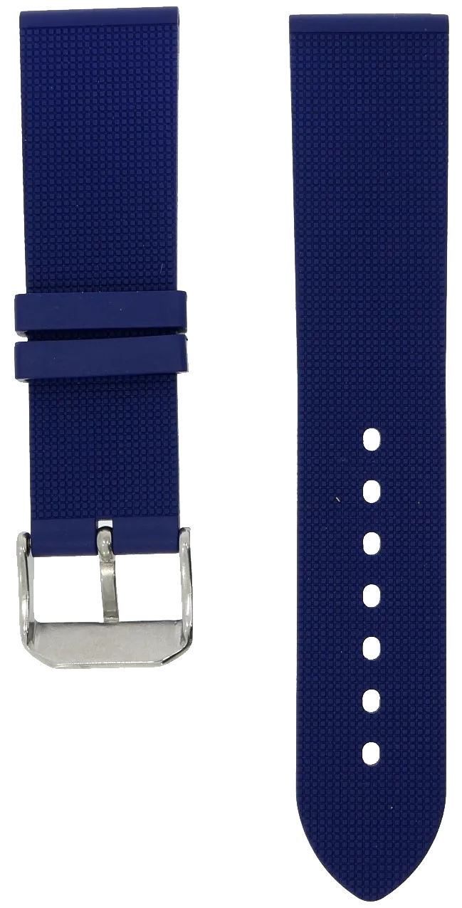 NTH Blue Natural Rubber Strap 22mm