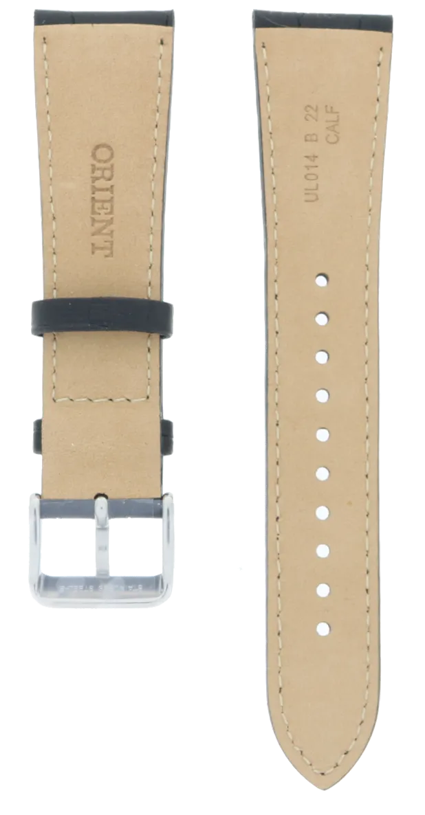 Orient Black Leather Strap 22mm UL014011J0