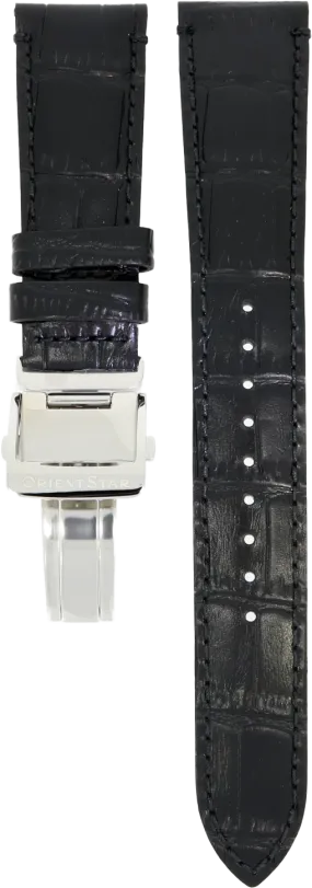Orient Star Black Leather Strap 21mm UL031011J0