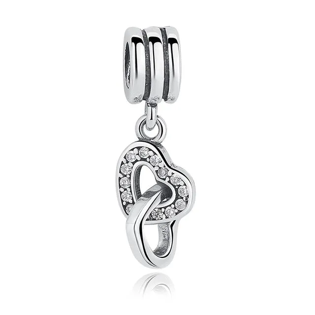 Original 925 Sterling Silver Radiant Orchid Snowflake MOM Daisy Pendant Beads Fit  Charm Bracelet Jewelry Accessories