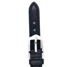 Osiris - 12mm Black Leather Medium Watch Strap