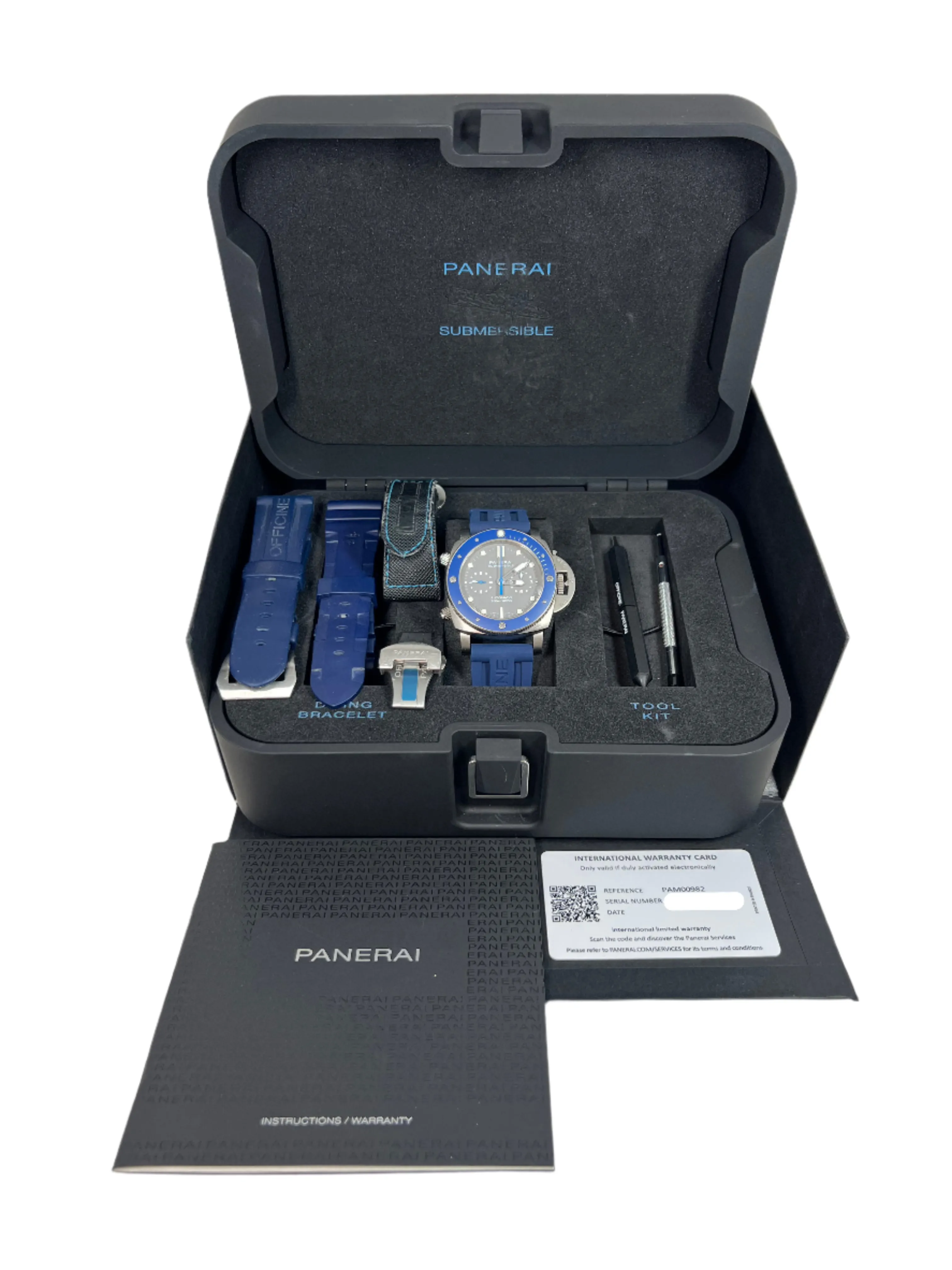 Panerai Submersible Diver Chronograph Titanium & Ceramic Men's Watch