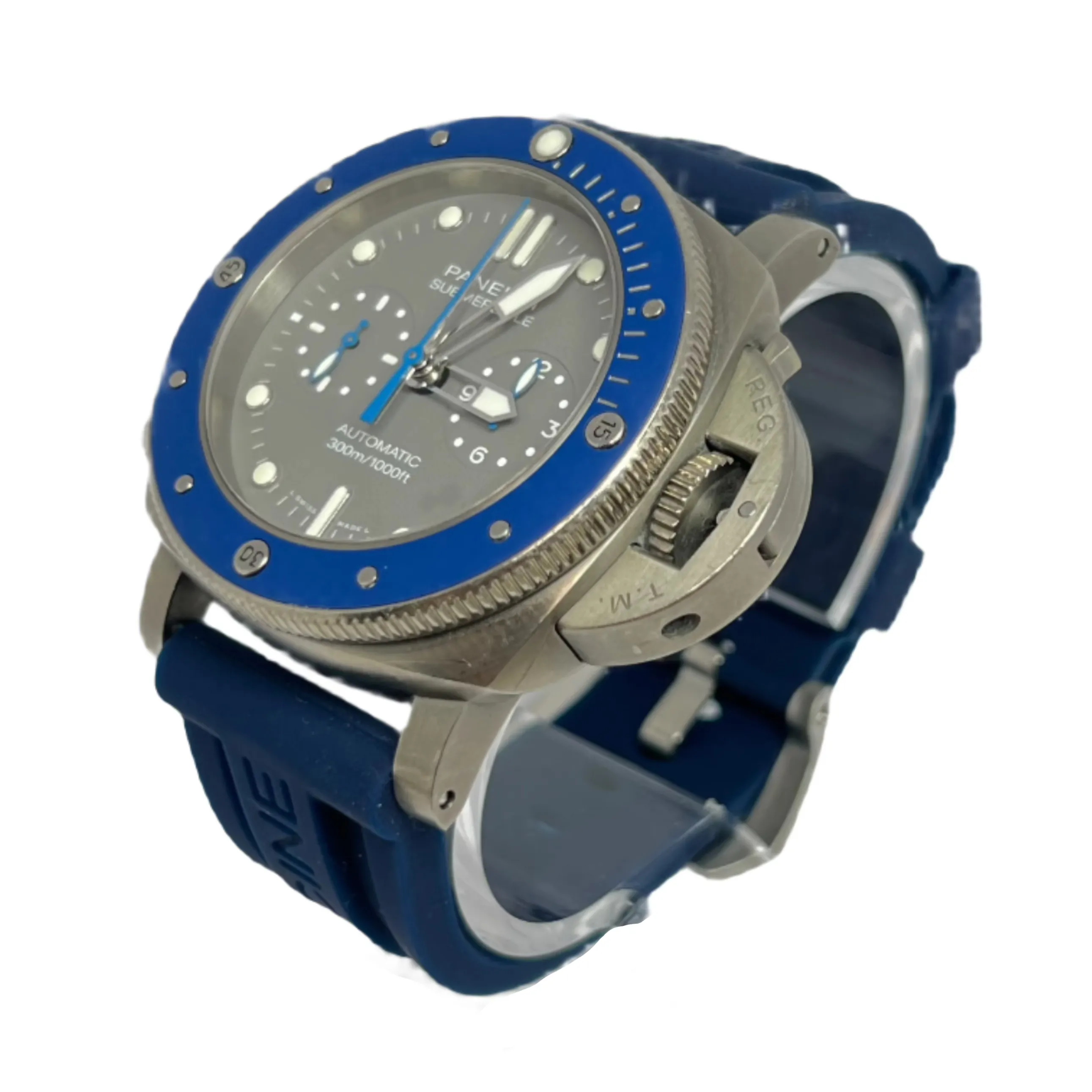 Panerai Submersible Diver Chronograph Titanium & Ceramic Men's Watch