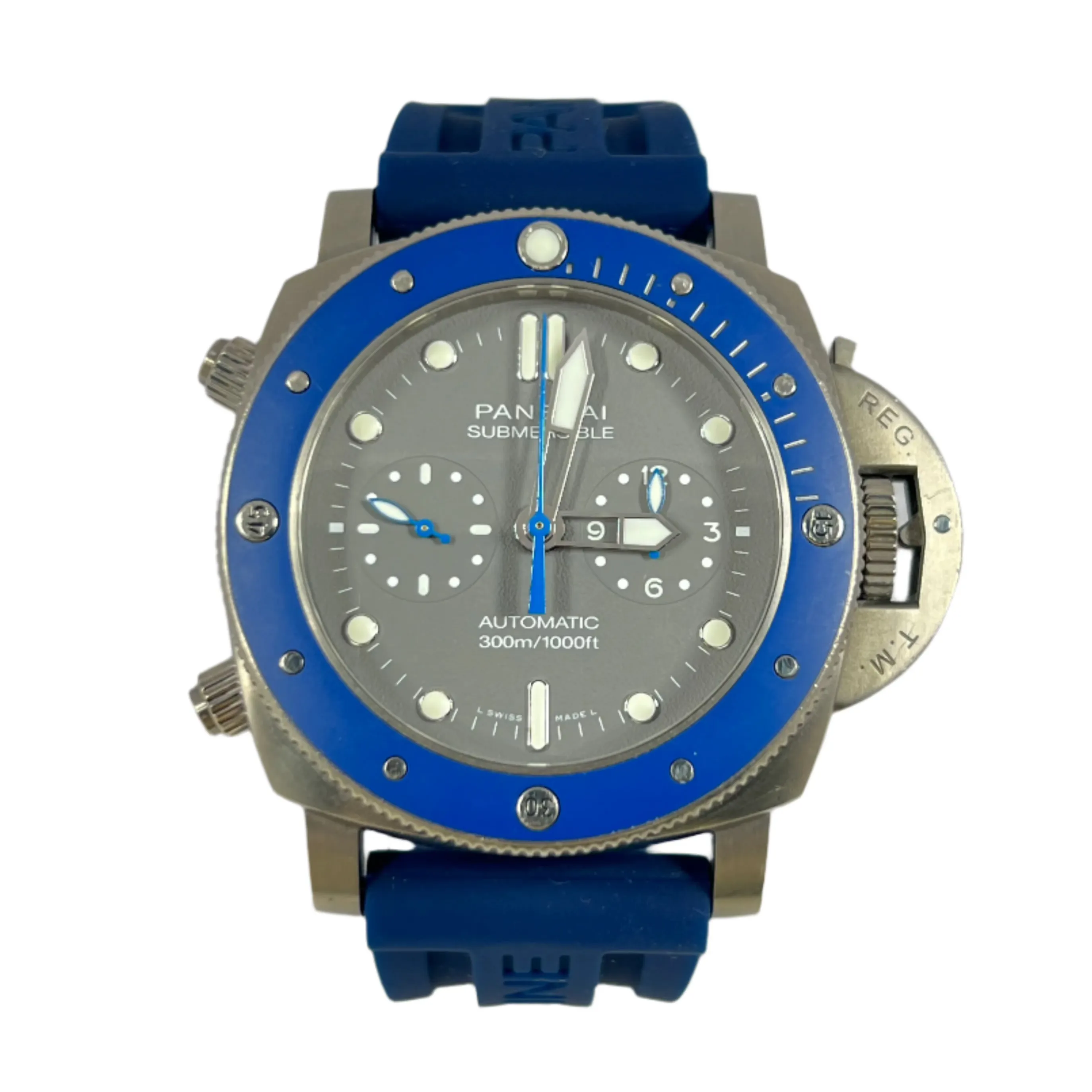Panerai Submersible Diver Chronograph Titanium & Ceramic Men's Watch
