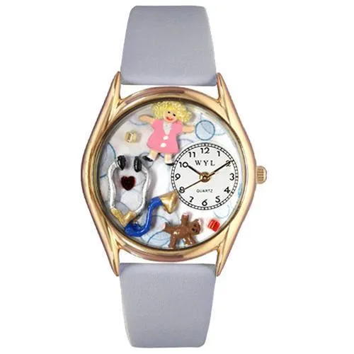 Pediatrician Watch Small Gold Style