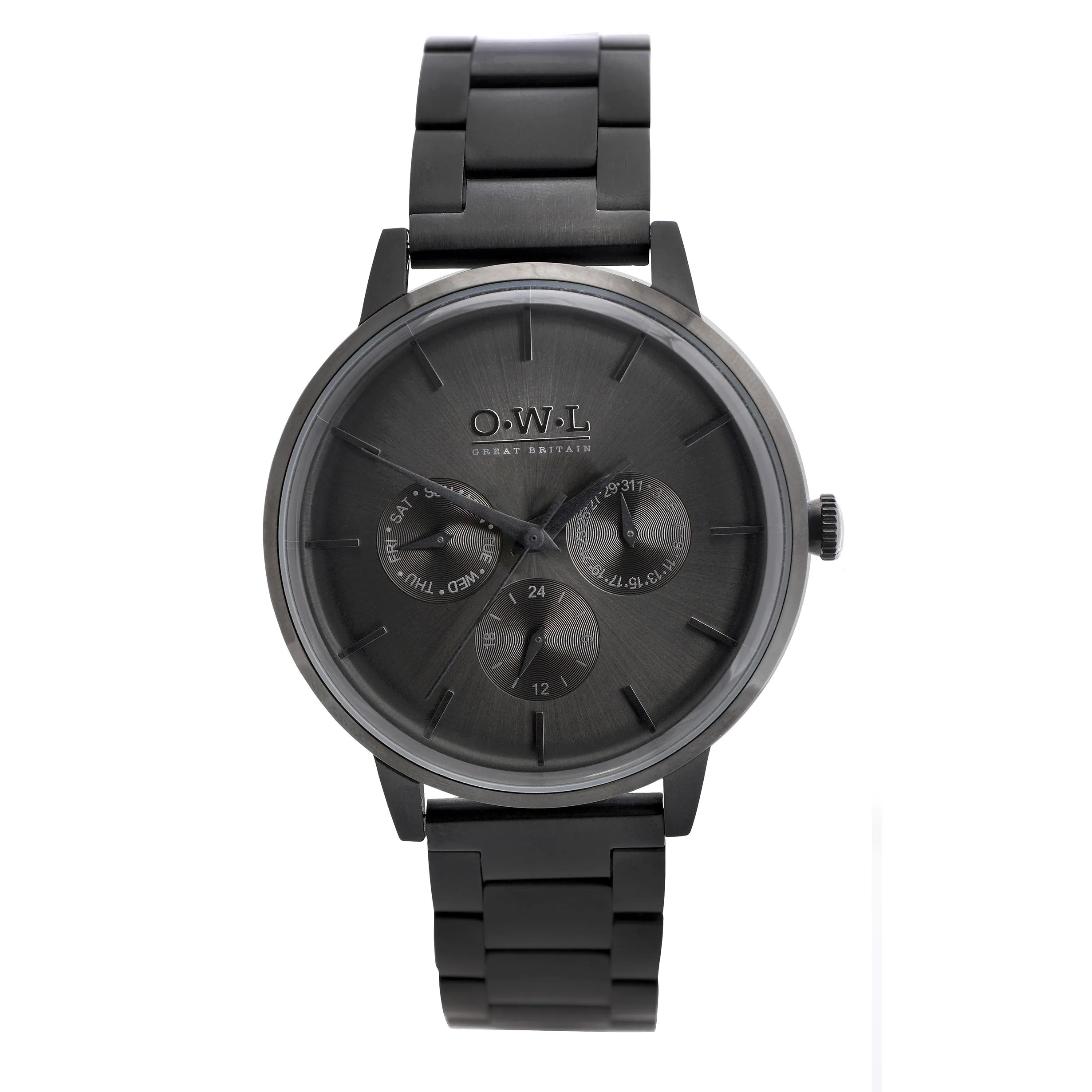 PEMBREY BLACK BRACELET CHRONOGRAPH WATCH
