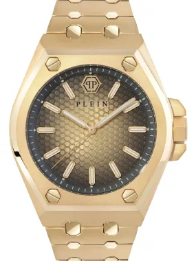 Philipp Plein Men 43 mm Size Gold Dial Analog Watch - PWPMA0324