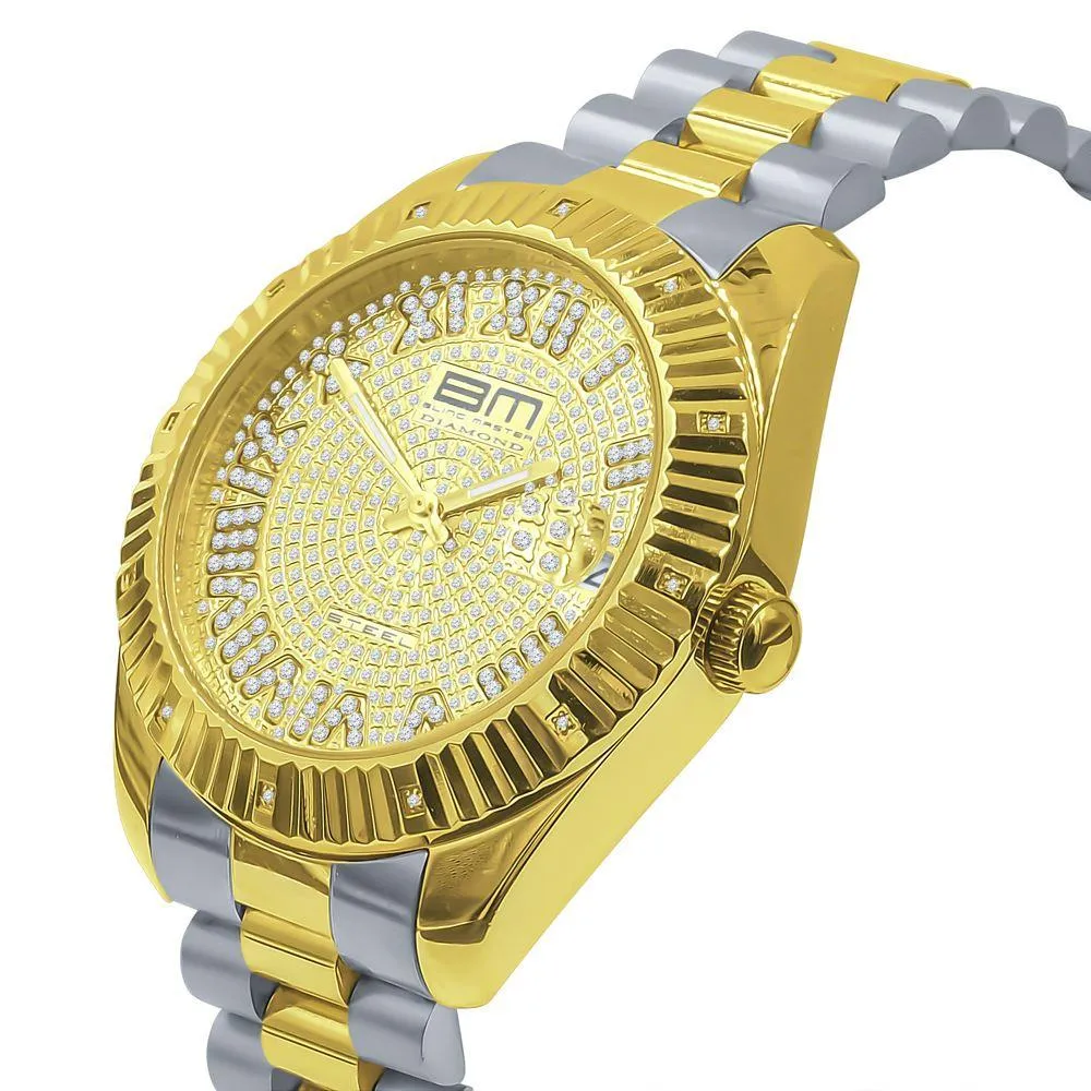 Real Diamond Hip Hop Dress Watch