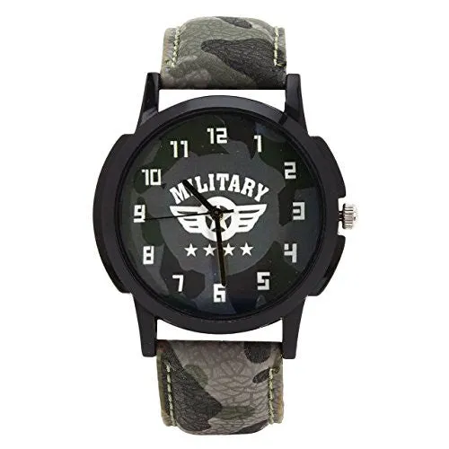 Relish Analog Round Casual Wear Black White Dial Watches for Men - RELISH-454