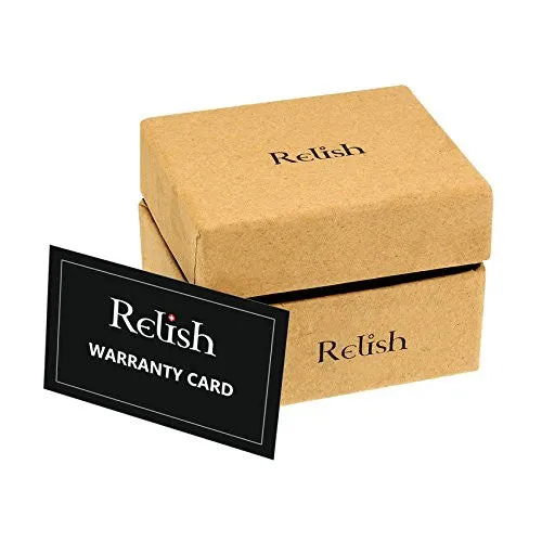 Relish Analog Round Casual Wear Black White Dial Watches for Men - RELISH-454