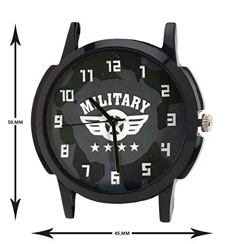 Relish Analog Round Casual Wear Black White Dial Watches for Men - RELISH-454