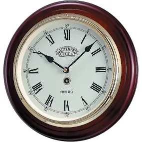 Seiko Station Clock Wood QXA144B