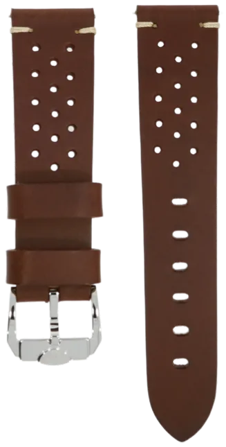 Squale Racing Leather Dark Brown Strap 22mm