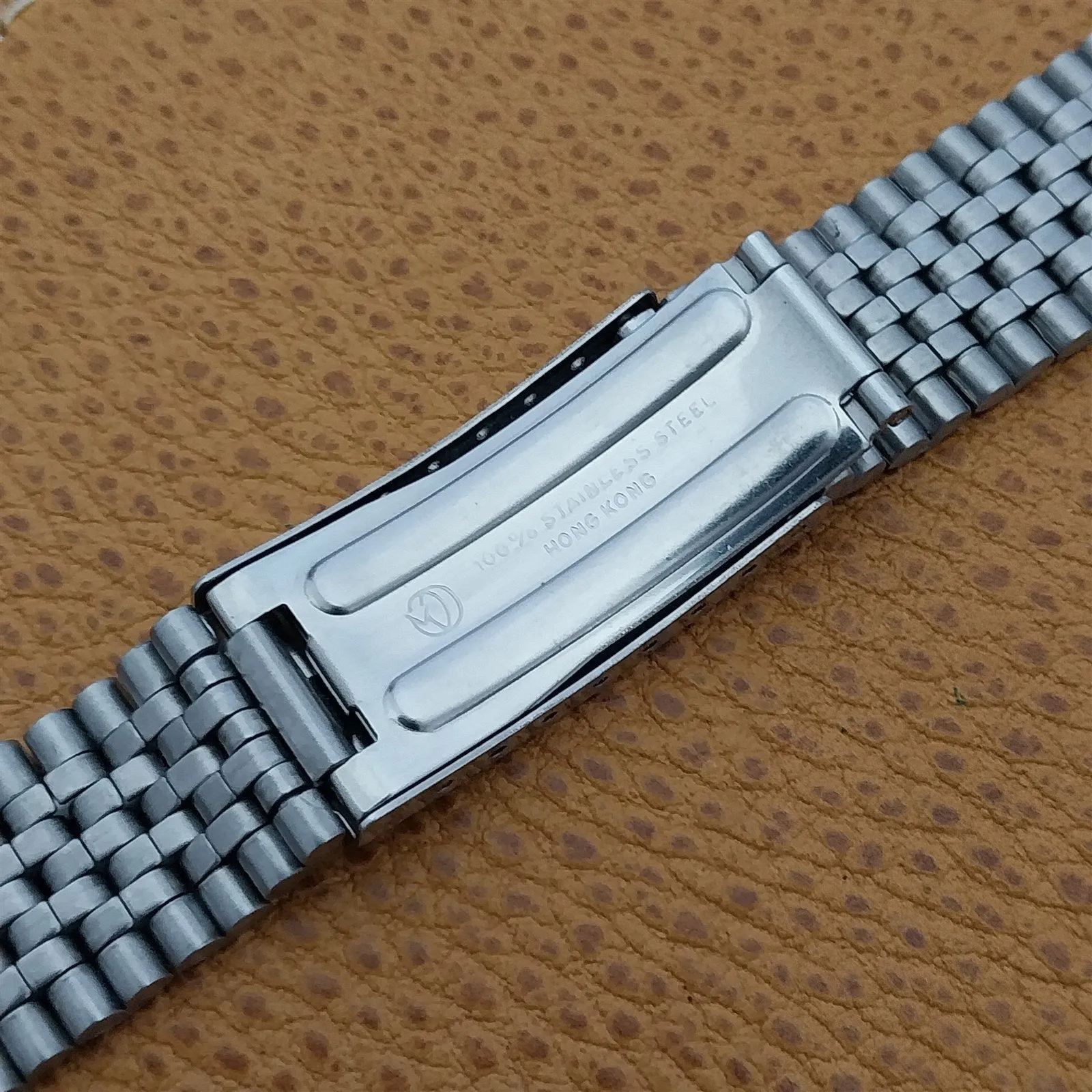 Stainless Steel Beads of Rice 18mm 19mm 20mm Unused nos Vintage Watch Band