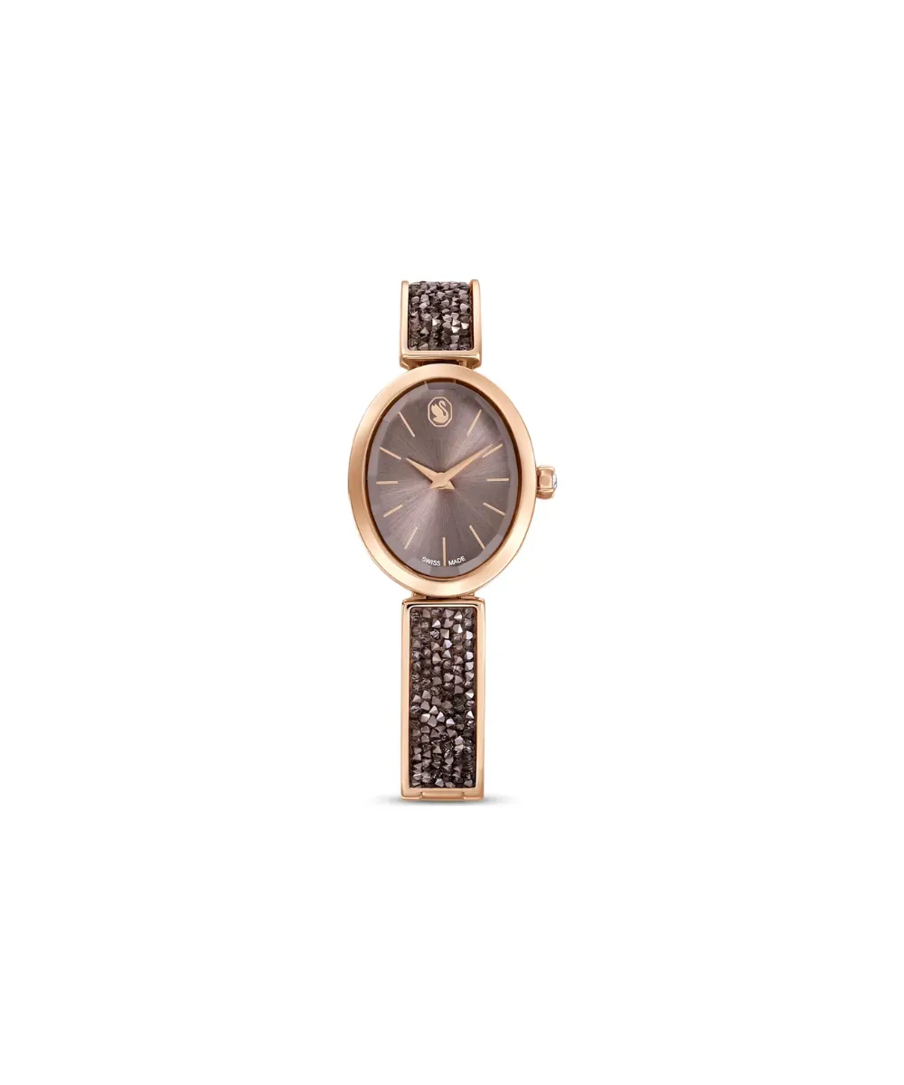 SWAROVSKI CRYSTAL ROCK OVAL WATCH