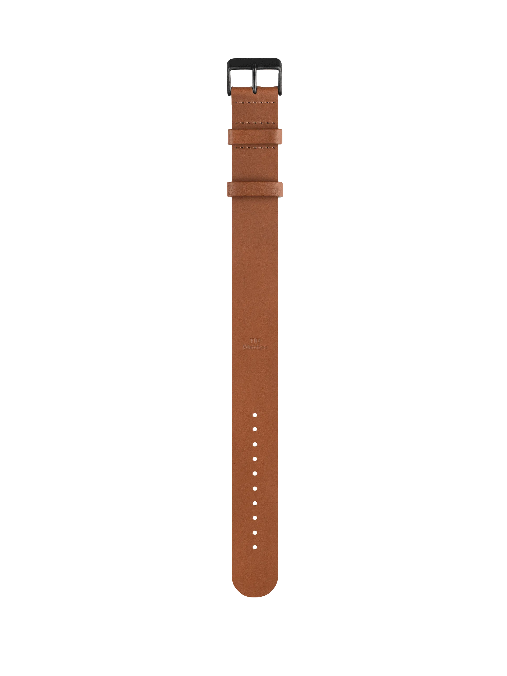 Tan Leather Strap with Black / Steel / Gold Buckle