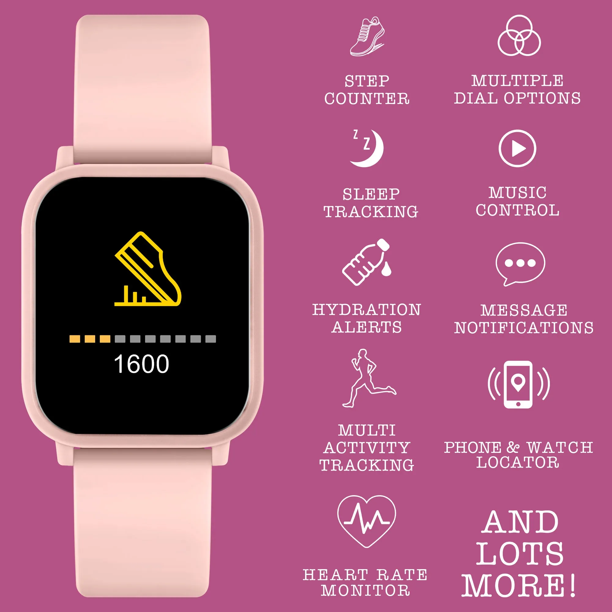 Tikkers Teen Series 10 Nude smart Watch and Earbuds Set