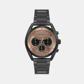 Top Men Brown Chronograph Stainless Steel Watch 1514095