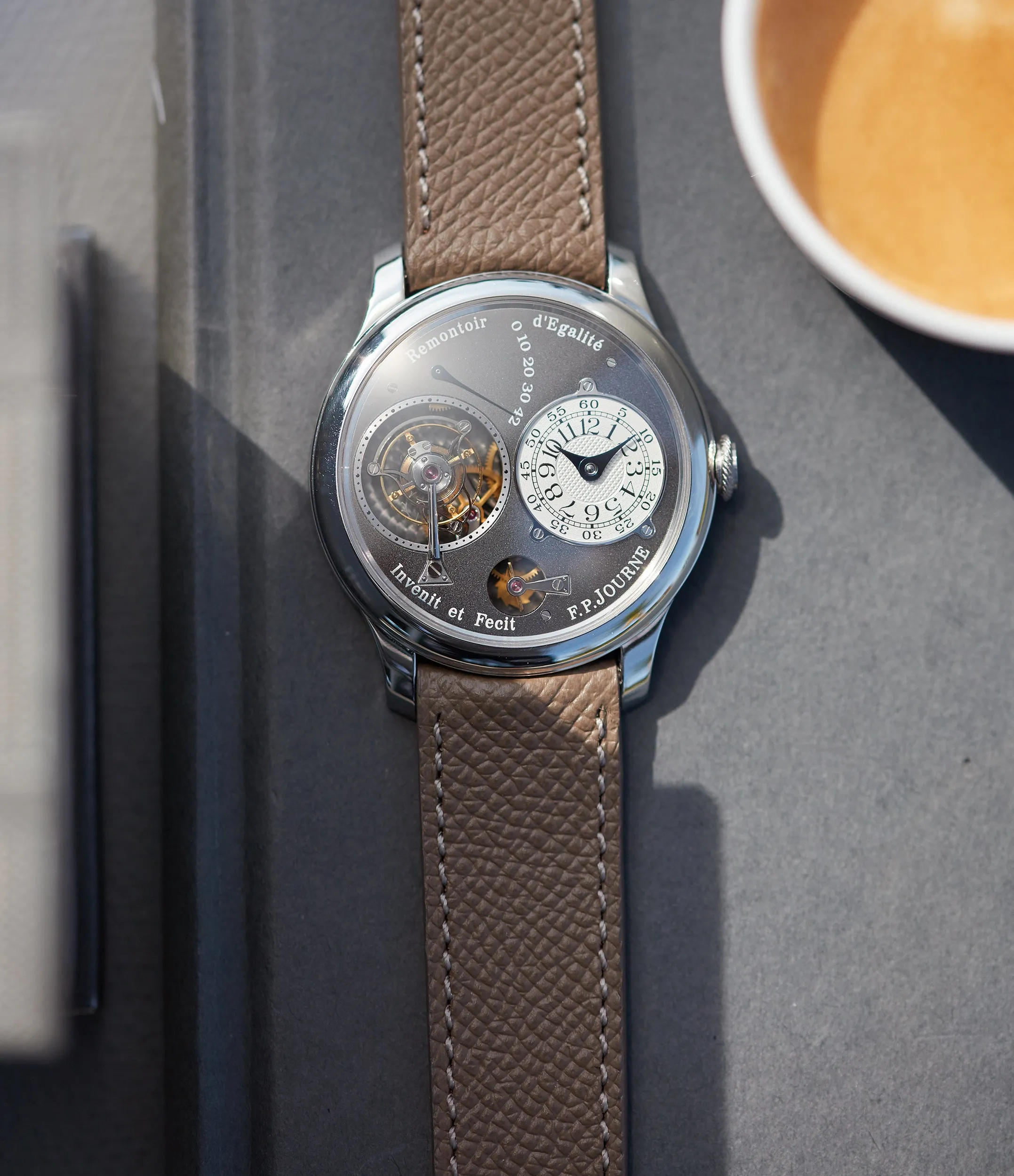 Tourbillon Remontoir | Ruthenium Dial | 40mm | Platinum