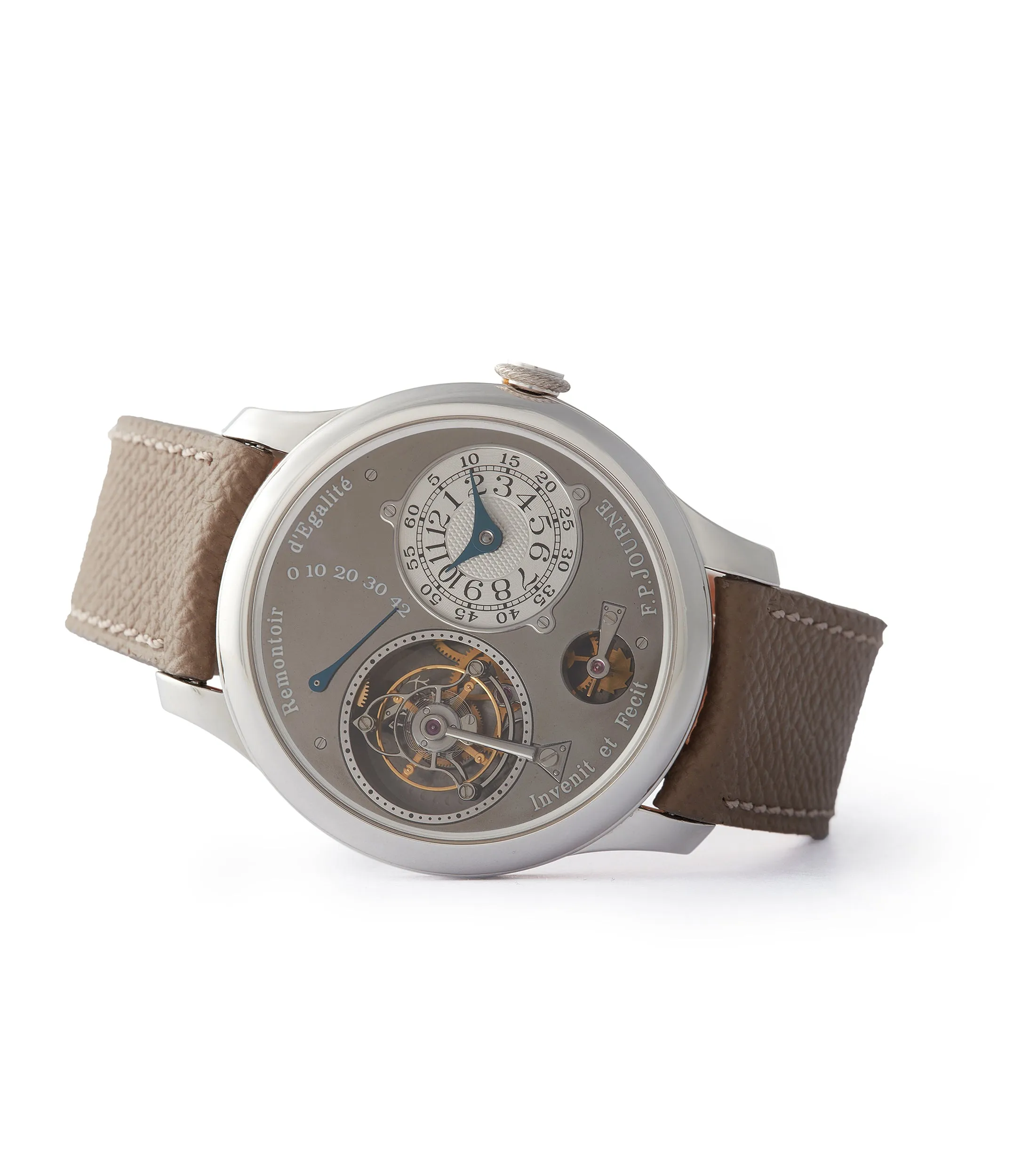 Tourbillon Remontoir | Ruthenium Dial | 40mm | Platinum