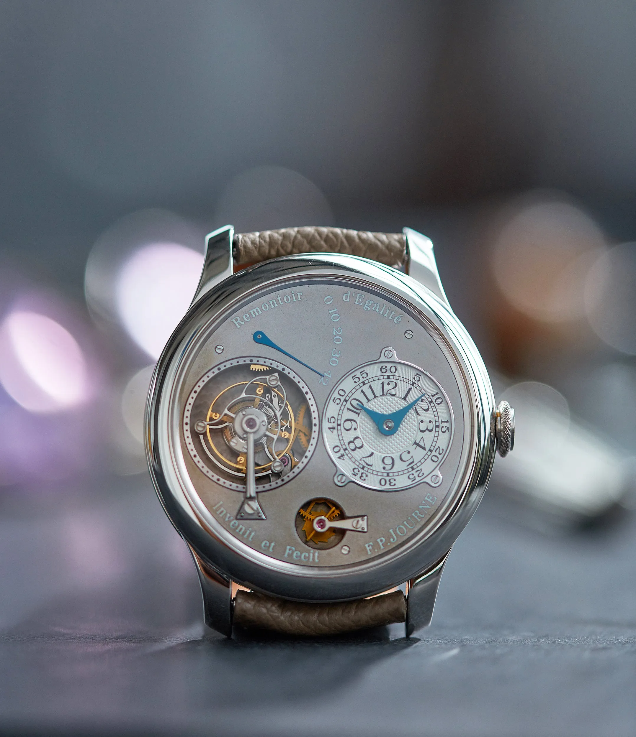 Tourbillon Remontoir | Ruthenium Dial | 40mm | Platinum