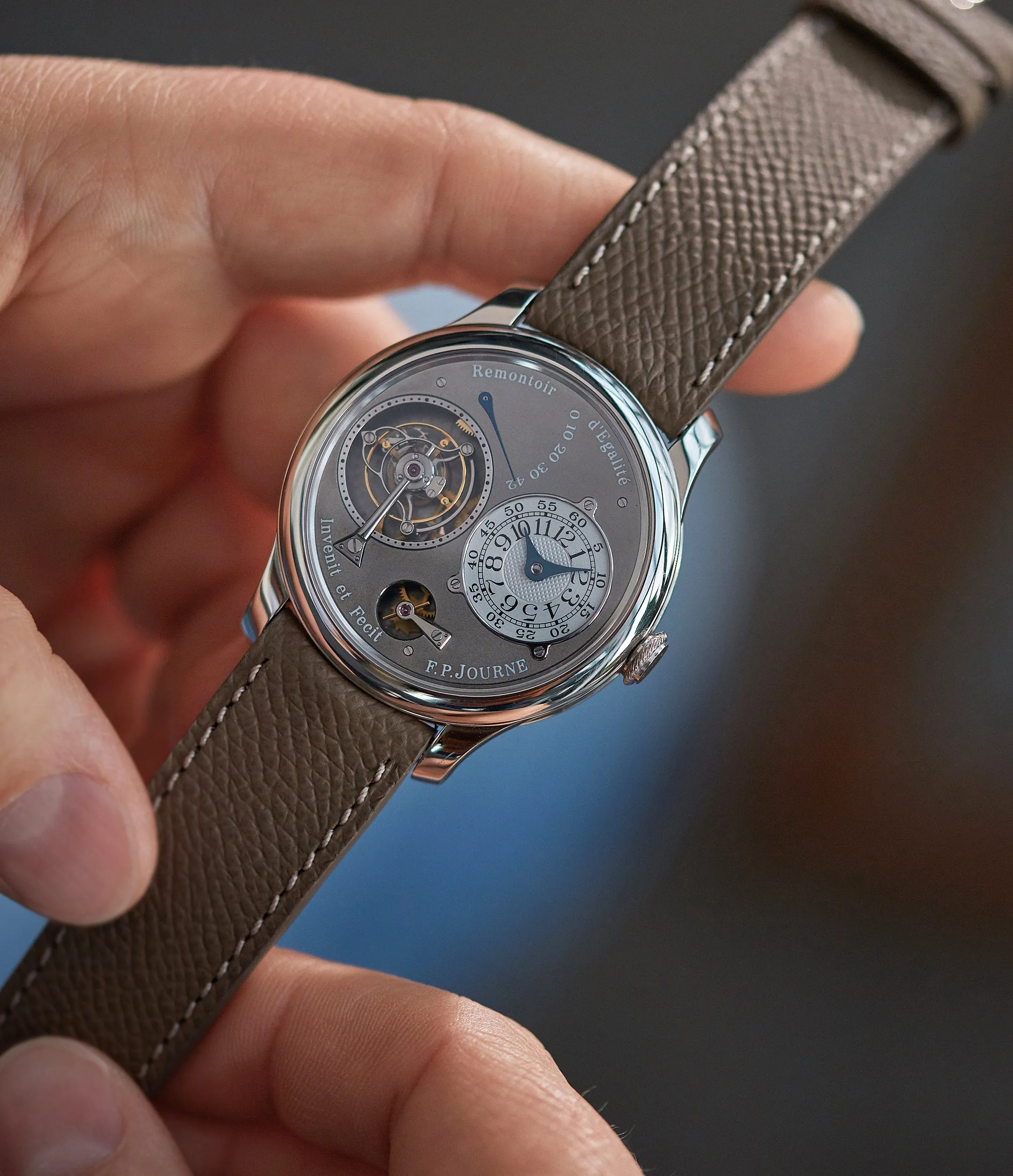 Tourbillon Remontoir | Ruthenium Dial | 40mm | Platinum