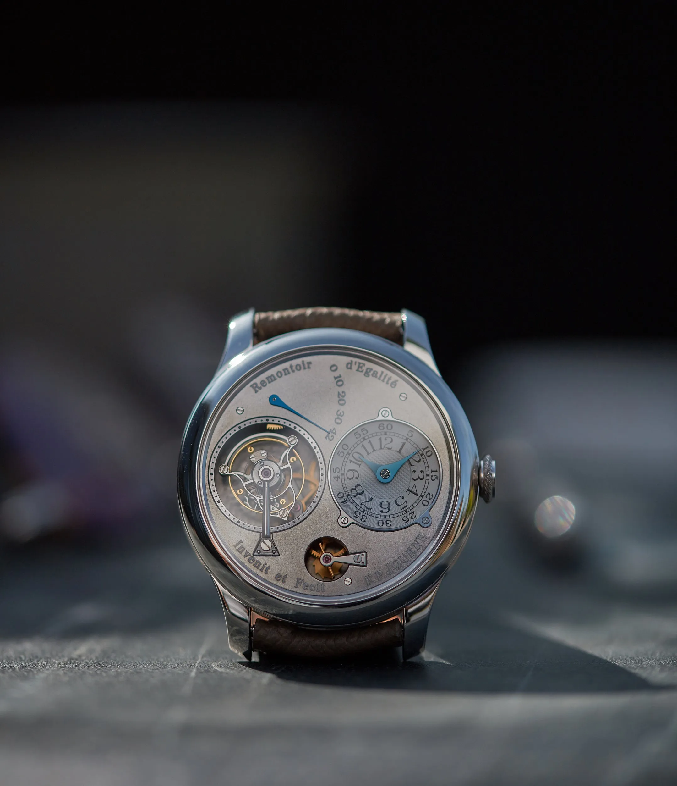 Tourbillon Remontoir | Ruthenium Dial | 40mm | Platinum