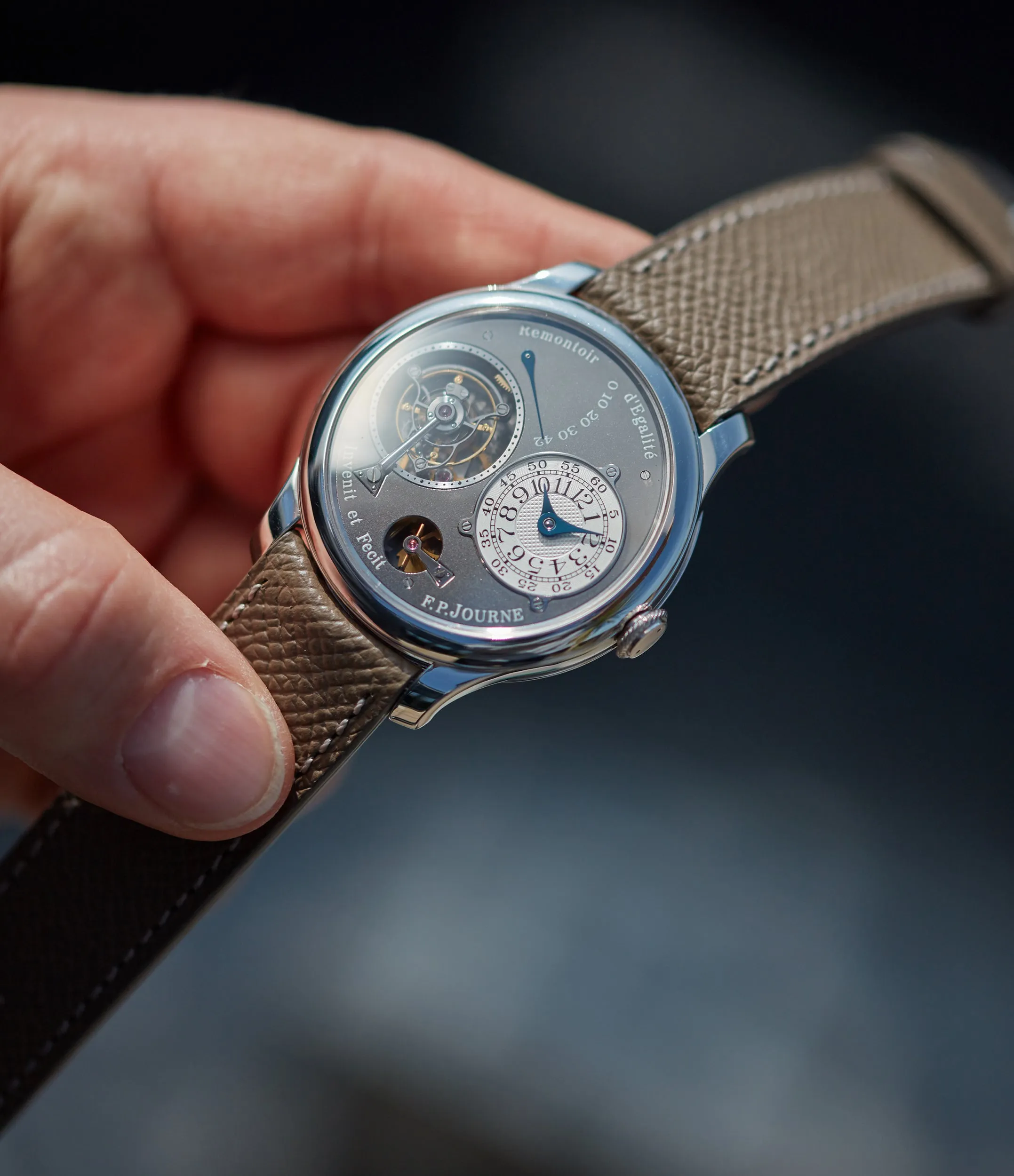 Tourbillon Remontoir | Ruthenium Dial | 40mm | Platinum