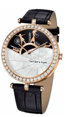 Van Cleef & Arpels Lady Arpels A Day in Paris 18K Rose Gold & Diamonds Lady's Watch