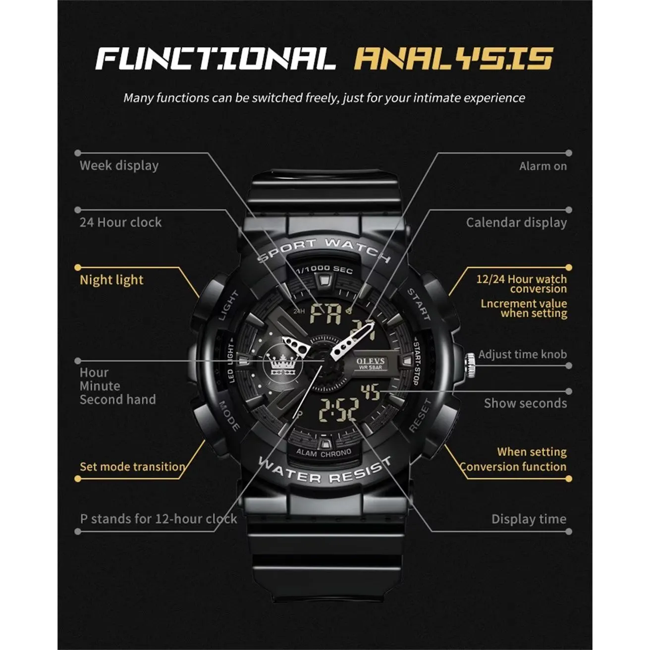 Veltique Chrono Belt Watch