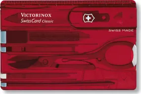 Victorinox Swiss Card Classic Red Transparent | Buy Victorinox Swiss Card Classic Red Transparent here | Outnorth