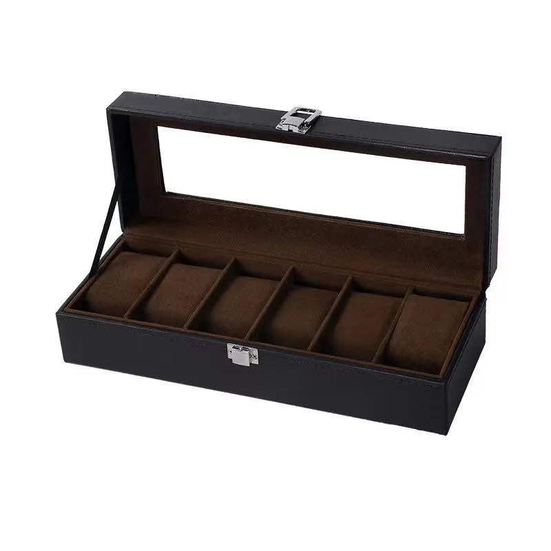 Watches Organiser Watch Storage Box Glass Display Case Dust-Free