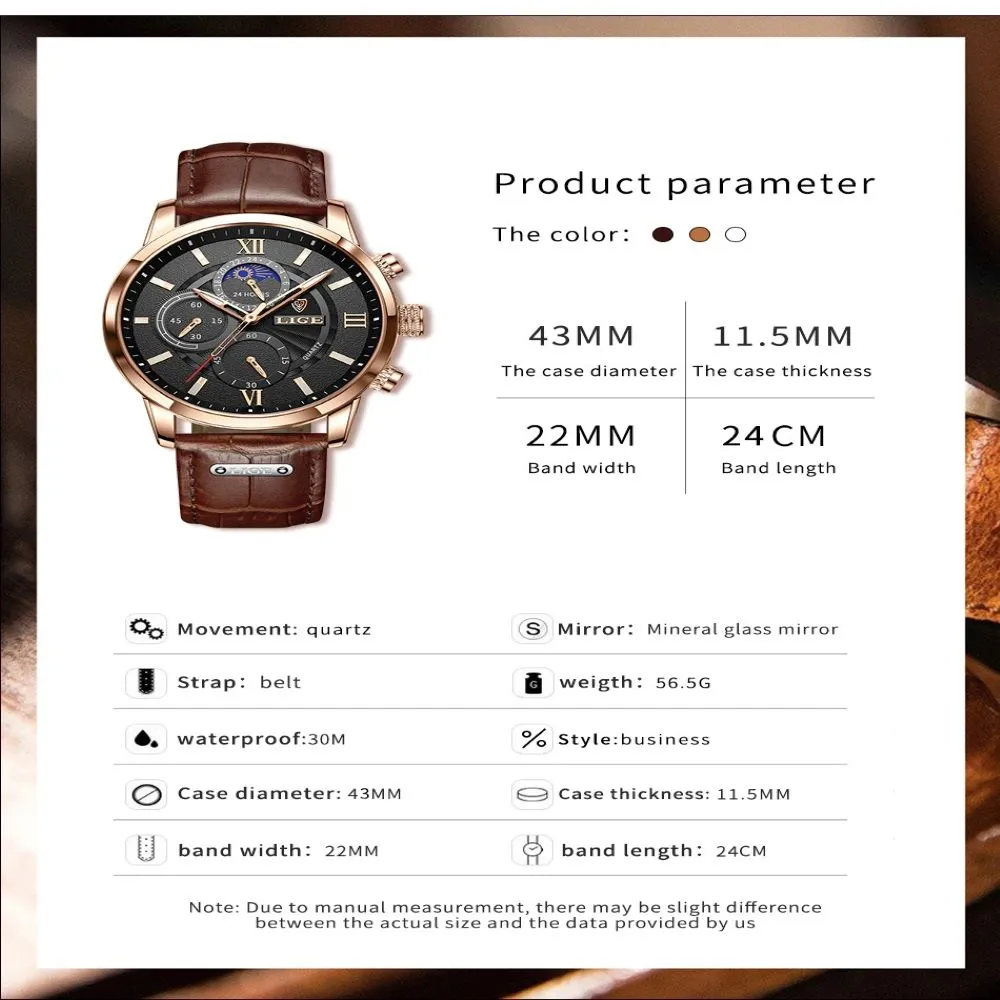 Waterproof Men's Luxury Wrist Watch