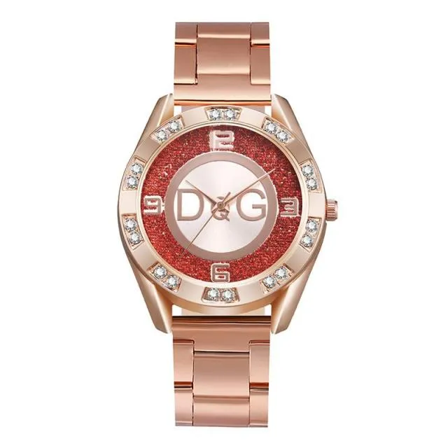 Woman's Retro Design Quartz Stainless Steel Wrist Watch
