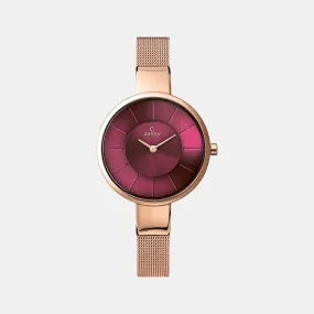 Women's Purple Analog Stainless Steel Watch V149LXVQMV