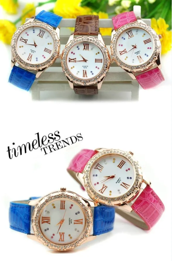 Women's Watch Fashion Diamante Pattern